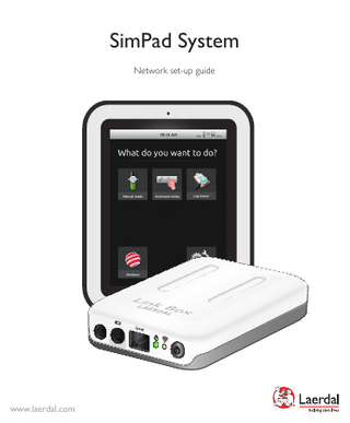 SimPad System Network Set-Up Guide Rev A