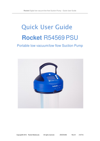 Rocket R54569 PSU Quick User Guide Rev 01 July 2016