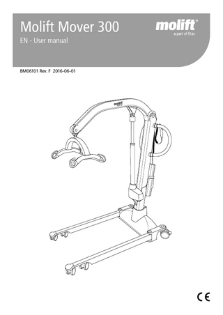 Molift Mover 300 EN - User manual  BM06101 Rev. F 2016-06-01  
