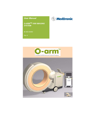O-ARM 1000 Imaging System User Manual Rev 4