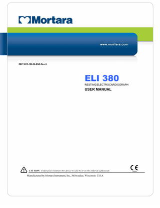 ELI 380 User Manual Rev H March 2019