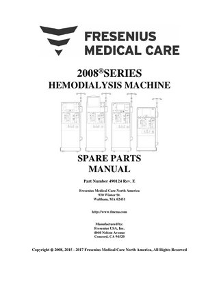 2008 Spare Parts Manual Rev E