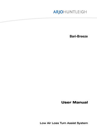 ARJOHUNTLEIGH Bari-Breeze User Manual