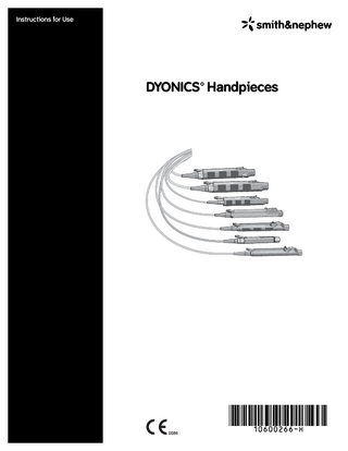 DYONICS Handpieces Instructions for Use Rev H March 2017