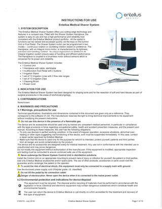 Entellus Medical Shaver System Instructions for Use July 2016