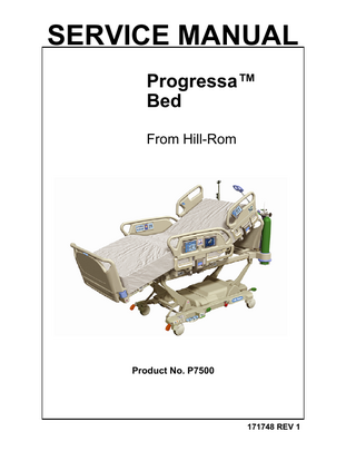 Progressa Bed P7500 Service Manual Sept 2013