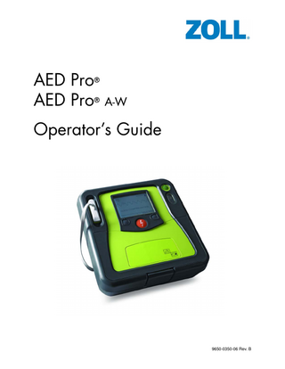 AED Pro and Pro A-W Operators Guide Rev B 