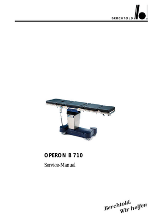 OPERON B 710 Service-Manual  