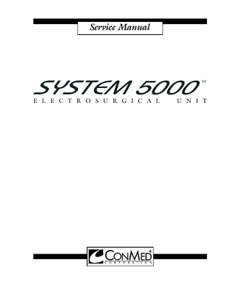 System 5000 Service Manual with Schematics Rev T