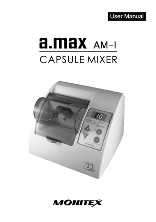 User Manual  CAPSULE MIXER  