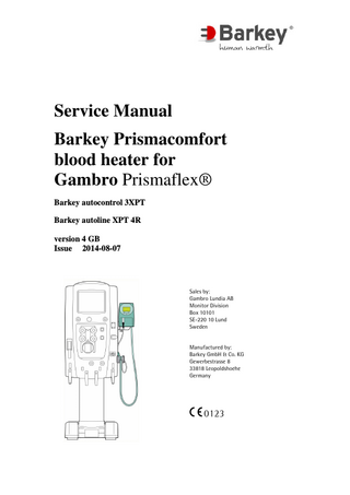 Barkey Prismacomfort Service Manual 2014