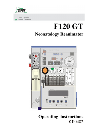 F120 GT Neonatology Reanimator  Operating instructions  