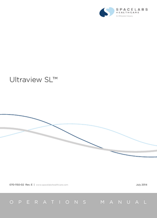 Ultraview SL Operations Manual Rev E July 2014