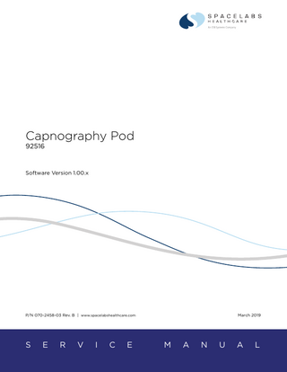 Capnography Pod (92516) Service Manual sw ver 1.00.x Rev B March 2019