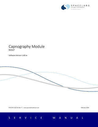 Capnography Module (91517) Service Manual sw ver 1.00.xx Feb 2020