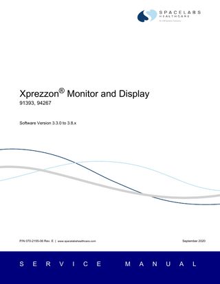 XPREZZON Monitor and Display Service Manual Rev E Sept 2020