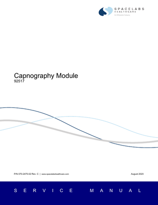 Capnography Module (91517) Service Manual Rev C Aug 2020