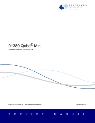 Qube Mini (91389) Service Manual Rev E Sept 2020