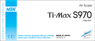 Ti-Max S970 Air Scaler Operation Manual Aug 2014