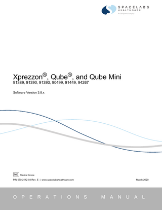 XPREZZON , Qube and Qube Mini Operations Manual Rev E March 2020