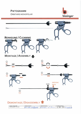 ORBITARIS Monopolar Forceps Assembly-Disassembly Instructions