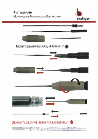 Monopolar Micro Needle Electrodes Assembly-Disassembly Instructions