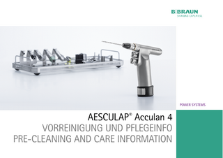 Acculan 4 GA334 Pre-Cleaning and Care Information Guide Nov 2022