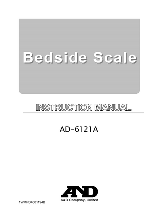 AD-6121A Instruction Manual