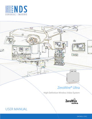 ZeroWire® Ultra High-Definition Wireless Video System  User manual [ English]  
