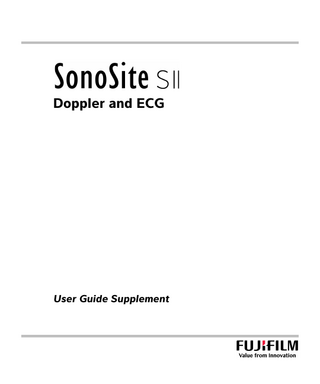 Doppler and ECG  User Guide Supplement  