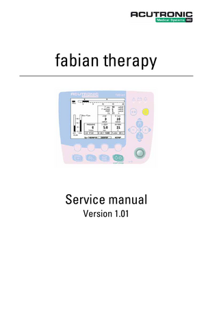 fabian Therapy Service Manual Ver 1.01 June 2011