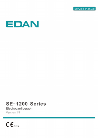 Model SE-1200 Series Service Manual Ver 1.5 Nov 2013