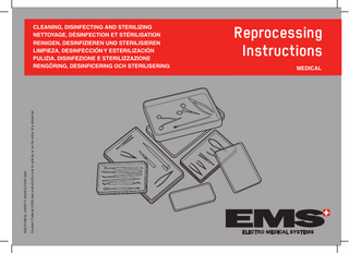 EMS Reusable LithoClast Medical Instruments Reprocessing Instructions 