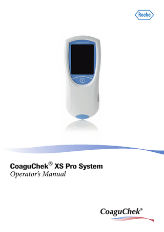CoaguChek XS Pro System Operators Manual Ver 05 Nov 2018