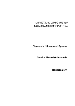 M9 Series and M8 Series Service Manual (Advanced) Rev 25.0