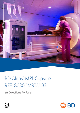BD Alaris MRI Capsule REF: 80300MRI01-33 ™  en Directions For Use  