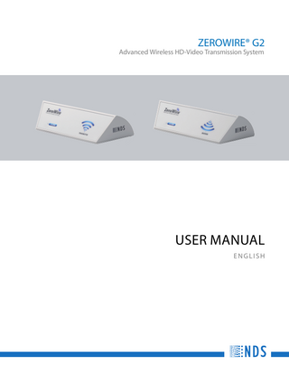 ZeroWire G2 HDWVS User Manual Rev B Nov 2015