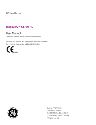 Discovery CT750 HD User Manual Rev 1 June 2013