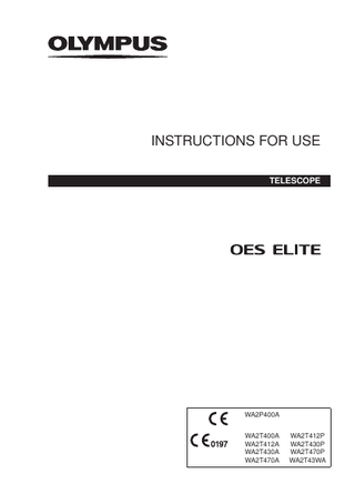 OES ELITE Telescopes Instructions for Use Rev 6 Jan 2017