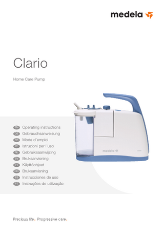 Clario Operating Instructions April 2011