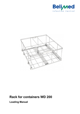Rack for containers WD 200 Loading Manual  