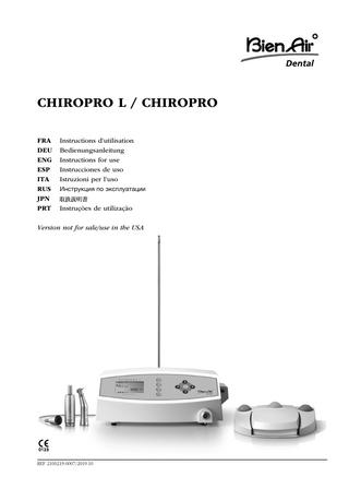 CHIROPRO series Instructions for Use Oct 2019