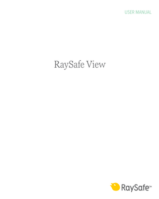 RaySafe View Analyzer for X2 and 452 Series User Manual Aug  2020