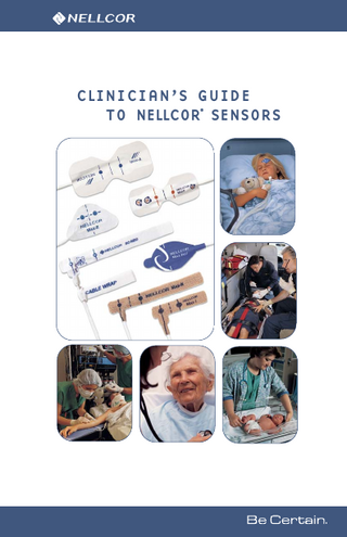 Clinicians Guide to Nellcor Sensors