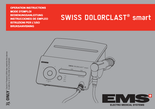 SWISS DOLORCLAST smart Operations Instructions