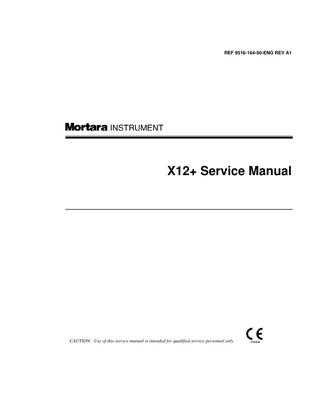 X12+ Service Manual Rev A1 