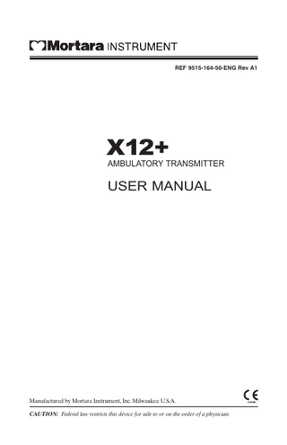 X12+ User Manual Rev A1