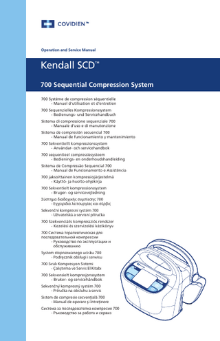 SCD 700 Operation and Service Manual Rev March 2012