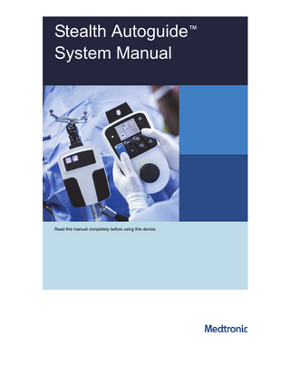 Stealth Autoguide™ System Manual  Read this manual completely before using this device.  