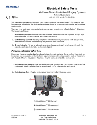 Stealth-Midas MR8 Electrical Safety Testing Guide Rev 1 June 2020